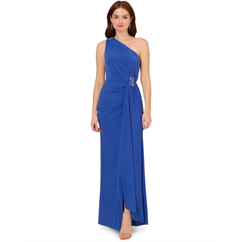 Womens Adrianna Papell Jersey Evening Gown