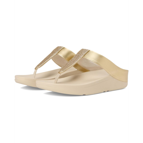 FitFlop Fino Glitterdust Metallic Toe-Post Sandals