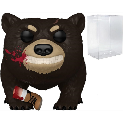 POP Horror Movies: [Cocaine] Bear - Bear with Bloody Leg Funko Vinyl Figure (Bundled with Compatible Box Protector Case), Multicolored, 3.75 inches