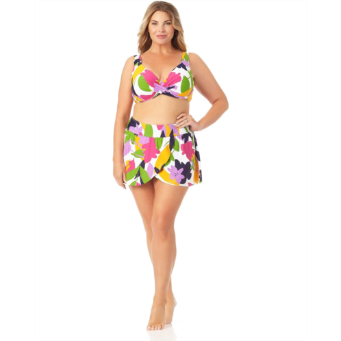 Anne Cole Plus Size Underwire Twist Front Over-the-Shoulder Tankini