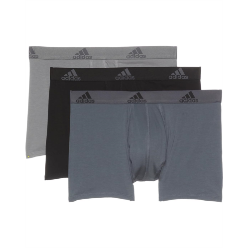 Mens adidas Stretch Cotton Trunk 3-Pack