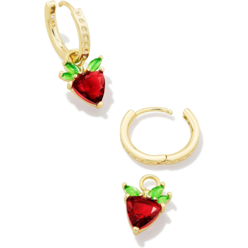 Kendra Scott Strawberry Huggie Earrings