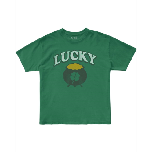 The Original Retro Brand Kids 100% Cotton Lucky Pot Of Gold, St Patricks Day Tee (Little Kids/Big Kids)