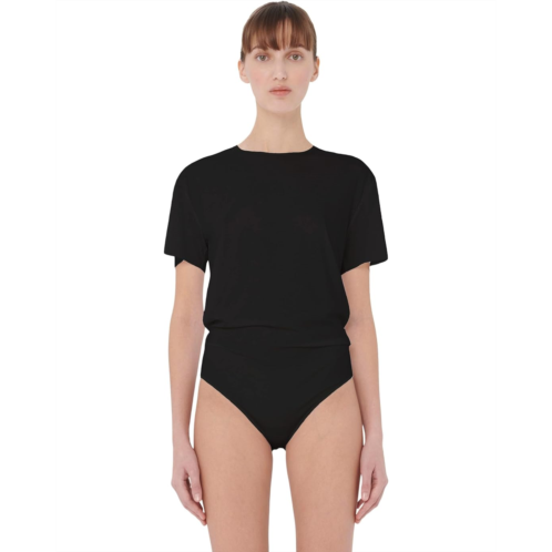 Womens Wolford Aurora Pure T-shirt String Bodysuit
