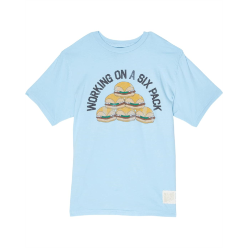 The Original Retro Brand Kids Working On A 6-Pack Burger Cotton Crew Neck Tee (Big Kids)