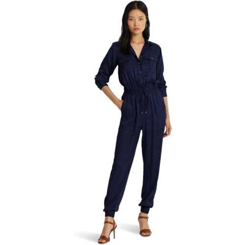 POLO RALPH LAUREN Paisley Jacquard Jumpsuit