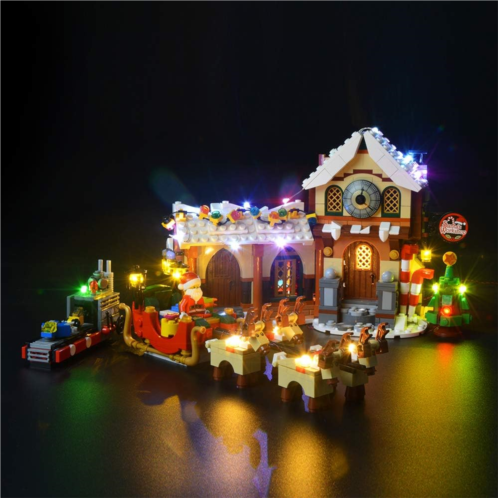 BRIKSMAX Santas Workshop Led Lighting Kit- Compatible with Lego 10245 Building Blocks Model- Not Include The Lego Set