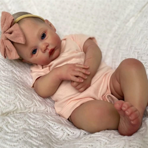 Anano Reborn Baby Dolls Silicone Full Body Meadow 19 Inch Realistic Reborn Waterproof Baby Dolls That Look Real Life Like Newborn Whole Body Full Silicone Baby Girl Dolls