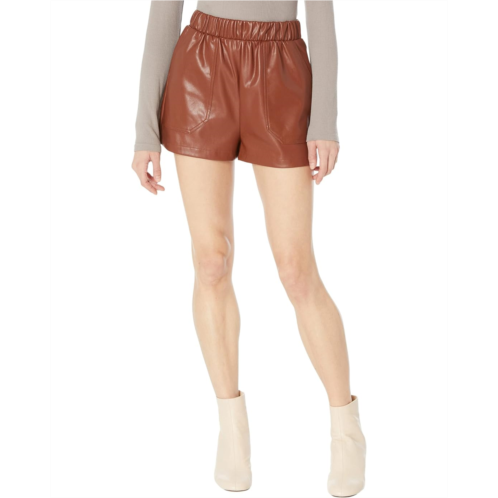 Womens Steve Madden Faux The Record Shorts