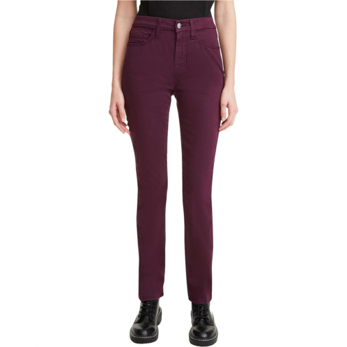 JEN7 Sateen Slim Straight in Plum