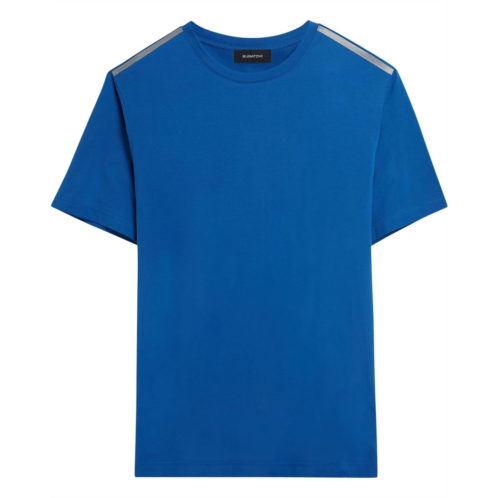 BUGATCHI Short Sleeve Crew Neck T-Shirt with Reflective Detail