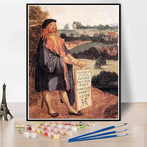 Hhydzq Paint by Numbers Kits for Adults and Kids Heller Altarpiece Detailc Painting by Albrecht Durer Arts Craft for Home Wall Decor