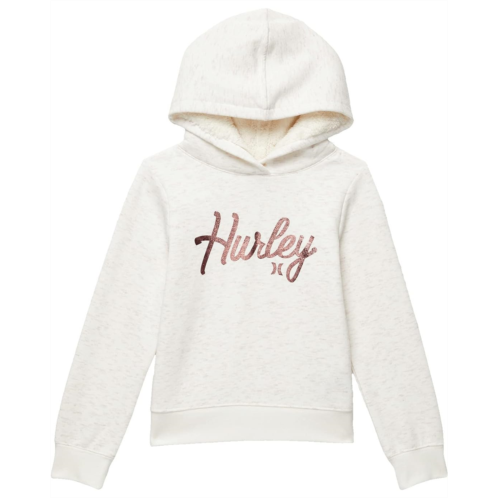 Hurley Kids Graphic Lurex Fleece Pullover Hoodie (Little Kids)