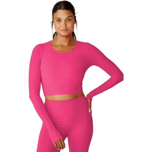 Beyond Yoga Performance Knit Resilient Cropped Pullover