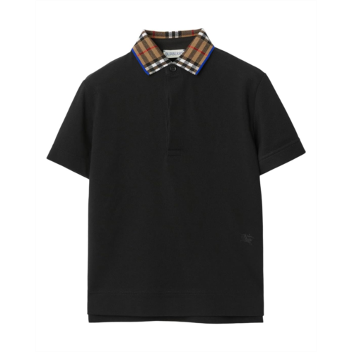 Burberry Kids Johane Check EKD Polo Shirt (Toddler/Little Kid/Big Kid)