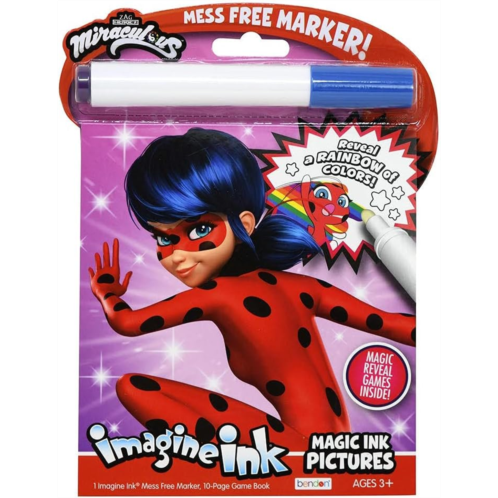 Bendon Miraculous Imagine Ink Magic Ink Pictures and Game Book with Mess Free Marker