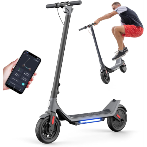 Godaca Smart Electric Scooter - Max 15.5/18.6mile Range, 9 Pneumatic Tire, 15.5mph Power by 250W/350W Moter, 220/250/265lbs, APP Digital Display and Cruise Control Foldable Escooter for A