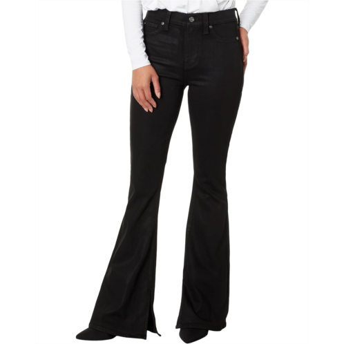 7 For All Mankind High-Waste Ali with Slit in Black