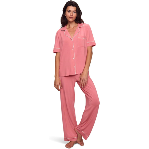 Womens Eberjey Gisele Short Sleeve Pant Pj Set