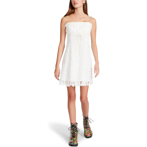 Betsey Johnson Novelty Cotton and Venise Lace Tulip Mini Dress