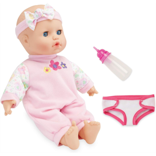 Kidoozie Sweetie Doll - Soft-Bodied 12 Inch Doll with Open and Close Eyes for Ages 12 Months and Up - Perfect for Encouraging Emotional Development and Imaginative Play!