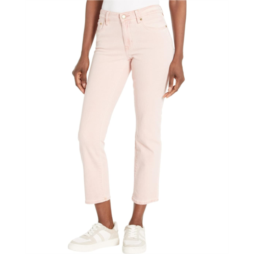 POLO Ralph Lauren LAUREN Ralph Lauren Coated Mid-Rise Straight Ankle Jeans in Pale Pink Wash