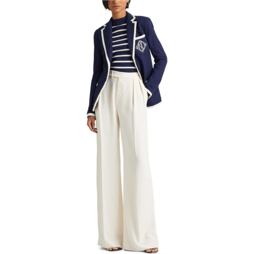 POLO RALPH LAUREN Two-Tone Georgette Blazer