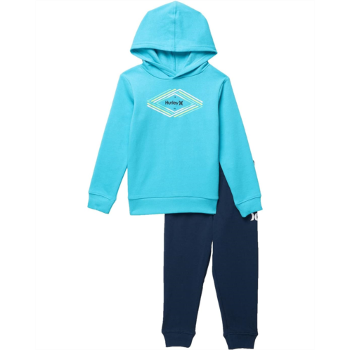 Hurley Kids Hooded Pullover & Joggers Fleece Set (Toddler)