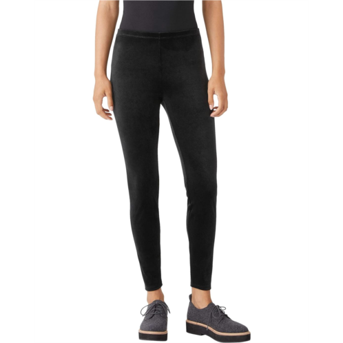 Eileen Fisher Ankle Leggings in Recycled Polyester Stretch Velvet