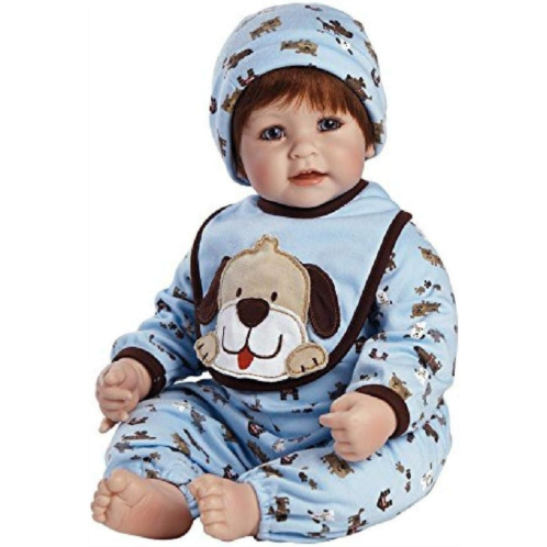 Adora Realistic Baby Doll Woof! Toddler - 20 inch, Soft CuddleMe Vinyl, Red Hair, Blue Eyes