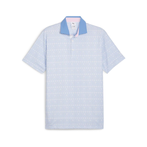 Mens PUMA Golf X Ap Mattr Iced Tea Polo