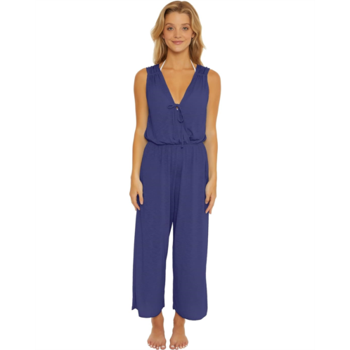 BECCA Breezy Basics Wrap Front Jumpsuit Cover-Up