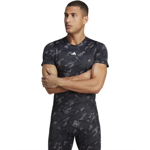 Adidas Techfit All Over Printed Training T-Shirt