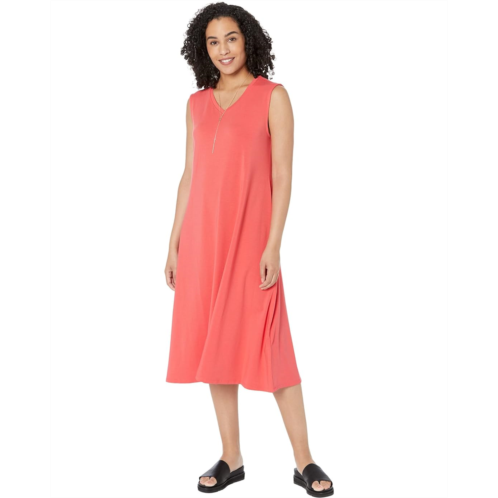 Eileen Fisher V-Neck Calf Length Dress