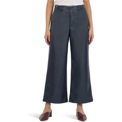 Womens KUT from the Kloth Aubrielle - Wide Leg Faux Leather Trousers