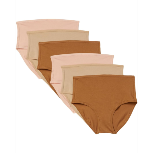 Womens PACT High Cut Brief 6-Pack