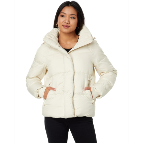 Womens Levis Quilted Hooded Bubble Puffer