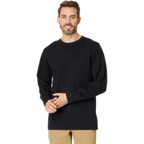 L.L.Bean Mens LLBean Carefree Unshrinkable Tee with Pocket Long Sleeve - Tall