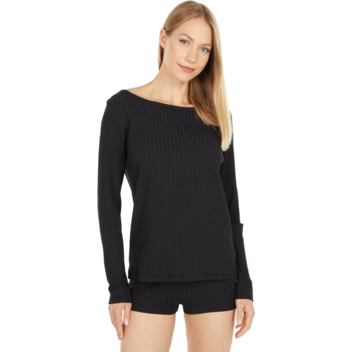 Yummie Rib Lounge Long Sleeve Pullover