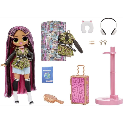 L.O.L. Surprise! OMG World Travel City Babe Fashion Doll with 15 Surprises Including Outfit, Travel Accessories and Reusable Playset - Great Gift for Girls Ages 4+