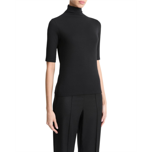 Womens Vince Elbow Sleeve Turtleneck