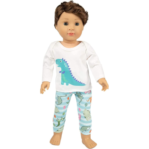 Ecore Fun 18 Inch Boy Girl Doll Clothes Pajamas Tracksuit for 18 Inch Boy Doll or Girl Doll - Birthday Reward Gift