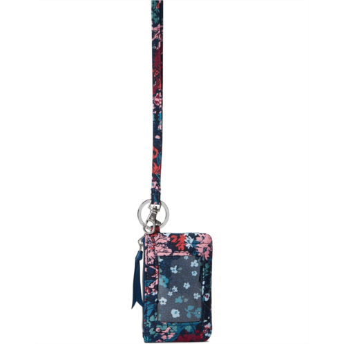 Vera Bradley Performance Twill Zip ID Case and Lanyard Combo