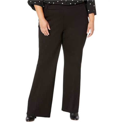 Womens NYDJ Plus Size Pull-On Flare Leg Trousers