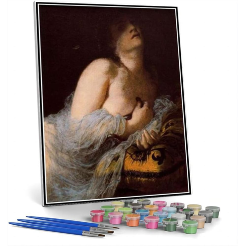 Hhydzq DIY Painting Kits for Adults?The Death of Cleopatra Painting by Arnold Bocklin Arts Craft for Home Wall Decor
