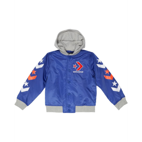 Converse Kids Star Chevron Hooded Bomber (Big Kids)