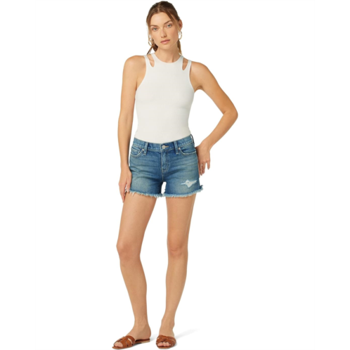 Hudson Jeans Gemma Mid-Rise Shorts in Surf City