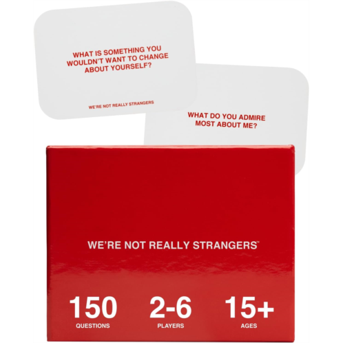 WERE NOT REALLY STRANGERS Card Game - Fun Family Party Games for Adults Teens & Kids Game Night, Interactive Adult Card Game and Icebreaker, Ages 12+, 2-6 Players