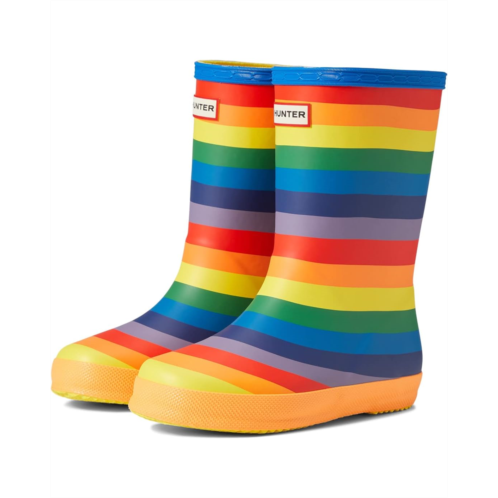 Hunter Kids Original First Classic Rainbow Print Wellington Boots (Toddler/Little Kid)