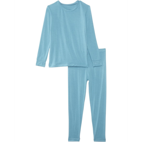 Kickee Pants Kids Solid Long Sleeve Pajama Set (Toddler/Little Kids/Big Kids)